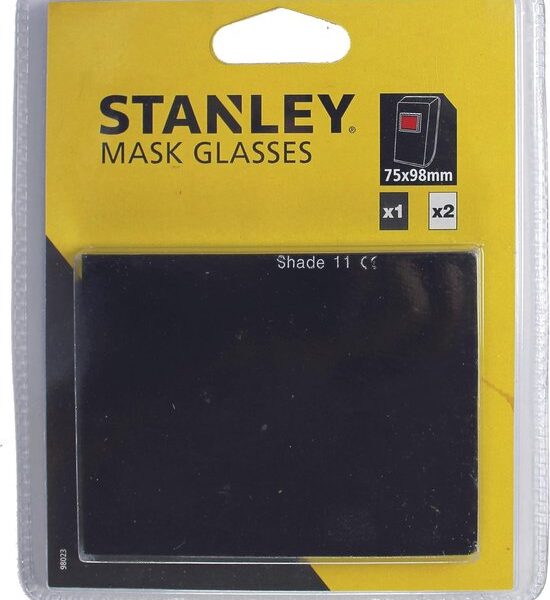 STANLEY 2000 E11 - Sicherheitsglas für Schweißmaske - 75x98 mm - 2 Stück Werkzeuge