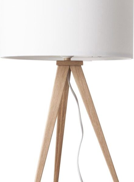 Stativ Tischlampe Holz - Zuiver - weiß Wohnen & Kochen
