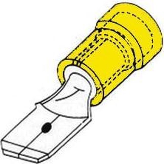 Stecker 6.4Mm Gelb Elektronik