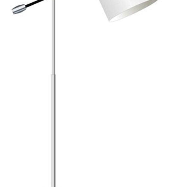 Stehleuchte Bogenlampe verstellbar silber weiß creme lampenschirm Wohnen & Kochen