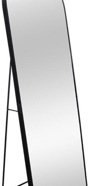Stehspiegel 160x45 cm Schwarz - Minimalistischer Design-Pass-Spiegel - Rechteckiger Wandspiegel mit Metallrahmen - Ganzkörperspiegel Wohnen & Kochen