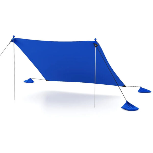 Strandzelt Coast - Tragbar - Anti-UV - UPF50+ - 300x300cm - Blau Hobby & Sport