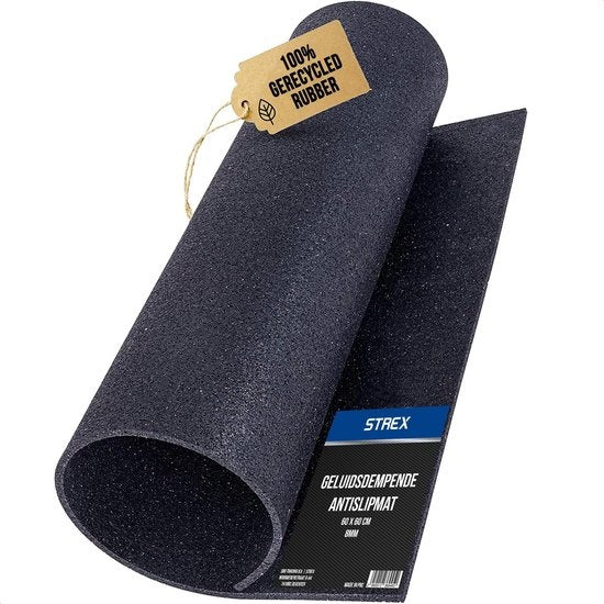 Strex Anti-Vibrationsmatte Waschmaschine und Wäschetrockner - 60 x 60 CM - Schalldämpfende Antirutschmatte - Vibrationsdämpfer - Gummimatte Wohnen & Kochen