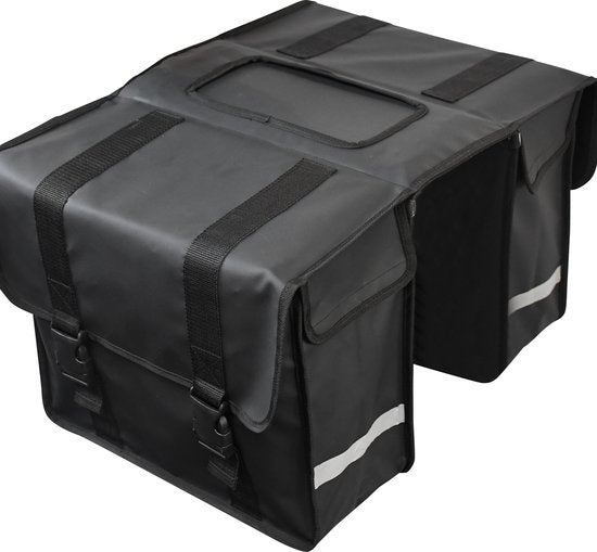 Strex Double Panniers Waterproof Ã¢â‚¬" Packtasche 40 Liter Ã¢â‚¬" Schwarz - Mit Reflektoren - Elektrofahrrad