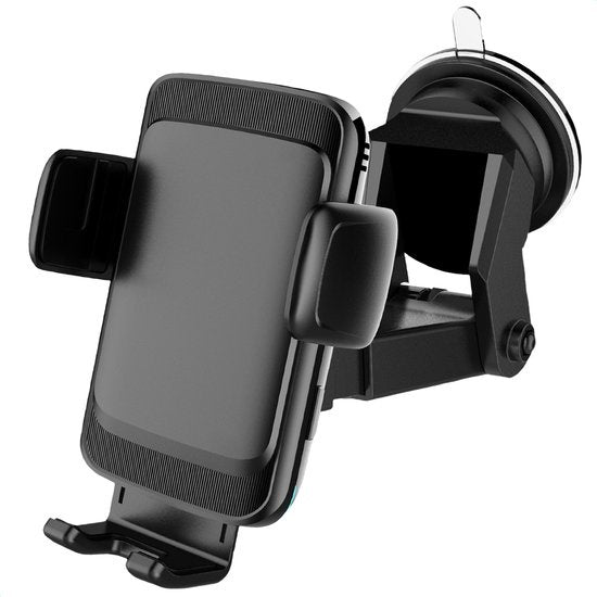 Strex Telefonhalter Auto mit Qi Wireless Charger 15W (Fast Charge) - Fenster / Lüftungsgitter / Armaturenbrett - Automatisch öffnen & schließen