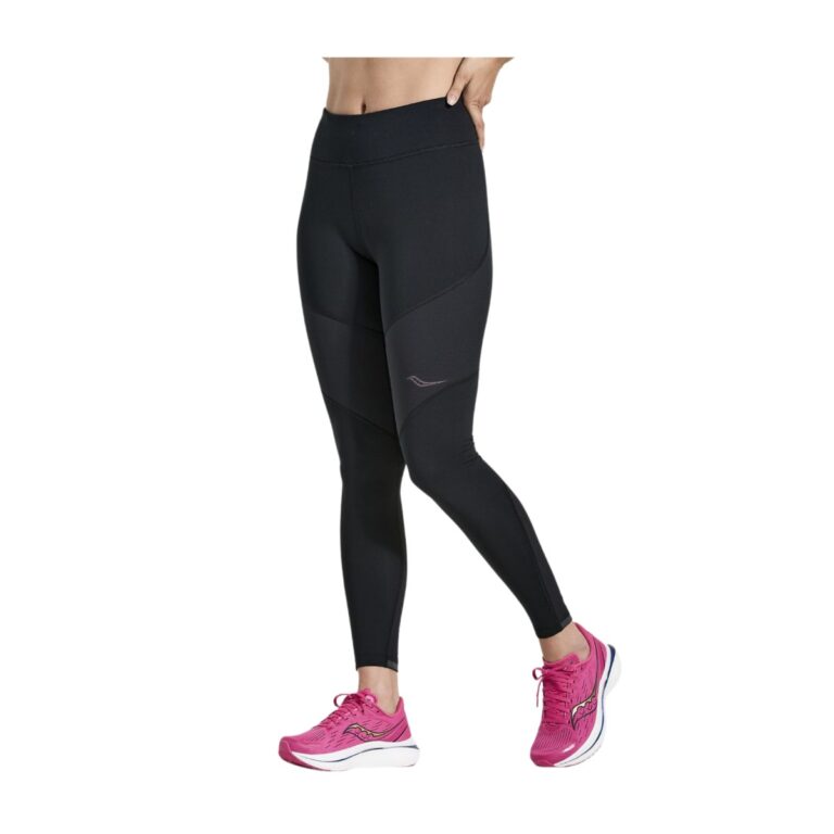 Strumpfhose Saucony Boulder Wind Schwarze Damen