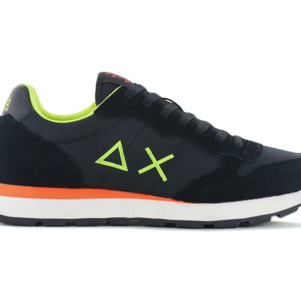 SUN68 Tom Fluo - Herren Sneakers Schuhe Schwarz Z44102-11