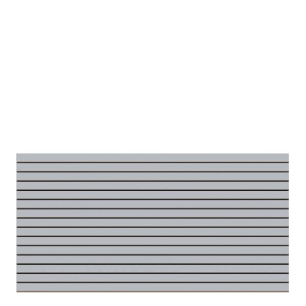 SYSTEM RHOMBUS Silber Vorgartenzaun 180 x 90 cm