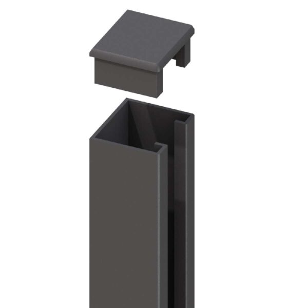 SYSTEM U-Montageprofil Anthrazit 105cm