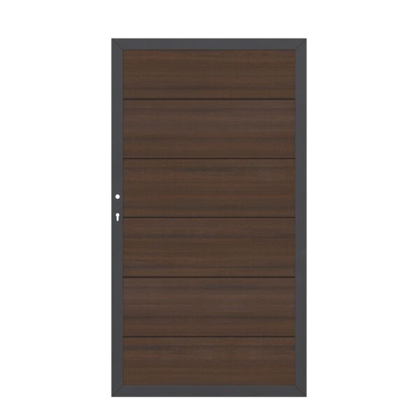 SYSTEM WPC Platinum XL Tor Braun Anthrazit Links