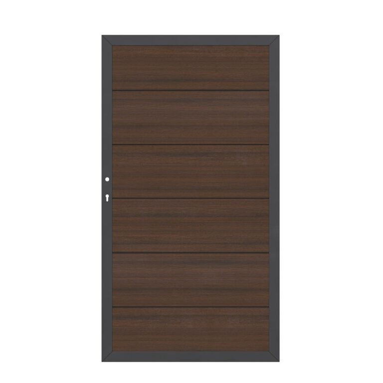 SYSTEM WPC Platinum XL Tor Braun Anthrazit Links