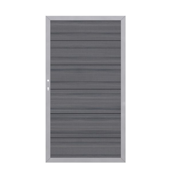 SYSTEM WPC Platinum XL Tor Grau Silber Links