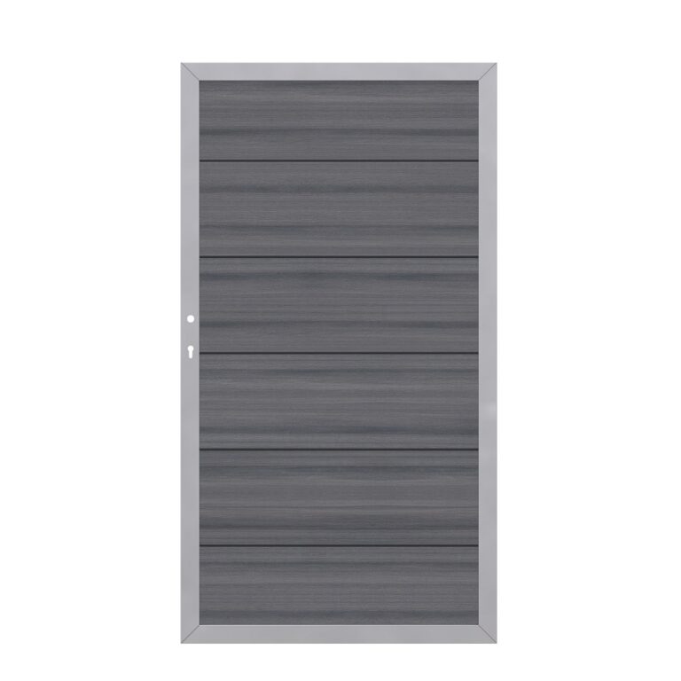 SYSTEM WPC Platinum XL Tor Grau Silber Links