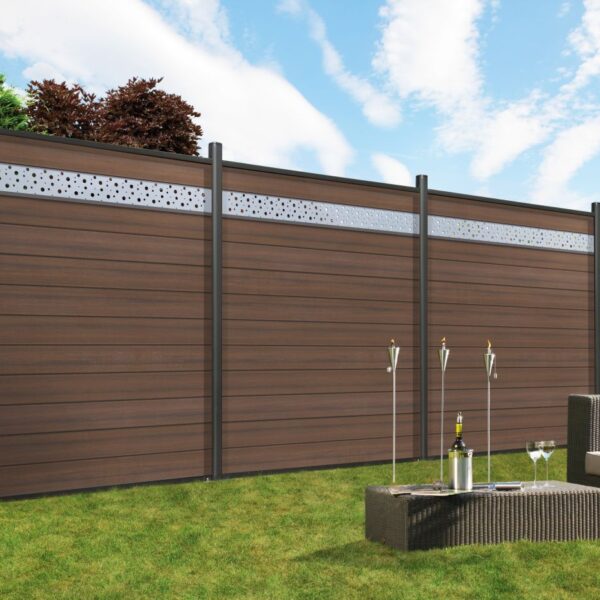 SYSTEM WPC Platinum Zaunfeld-Set