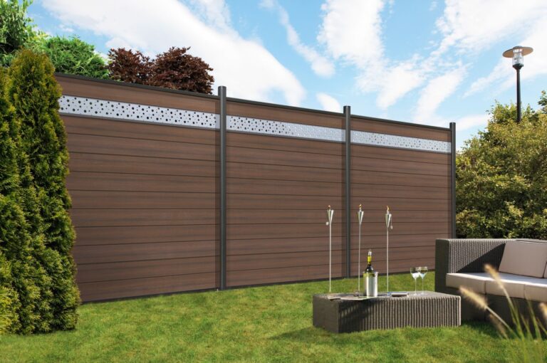 SYSTEM WPC Platinum Zaunfeld-Set