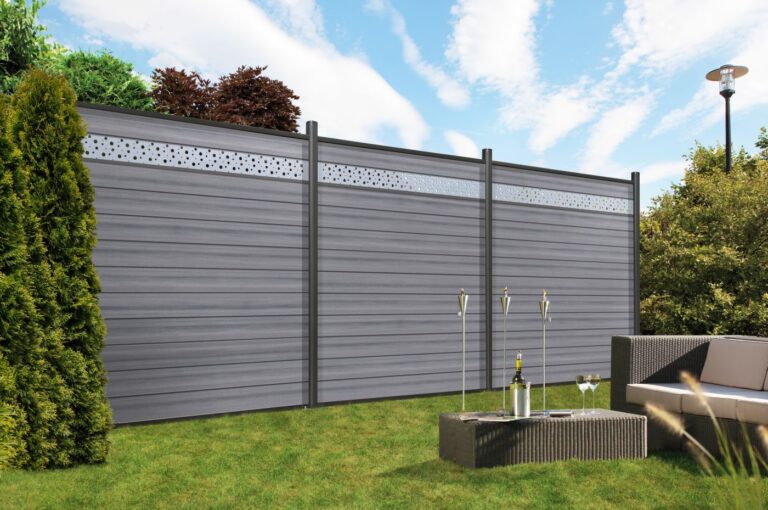 SYSTEM WPC Platinum Zaunfeld-Set