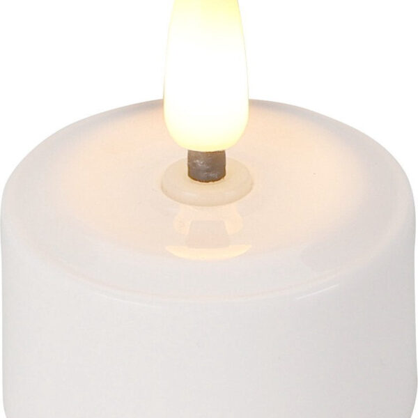 Teelichter LED Box 4 Stück Wiederaufladbar - Ã˜4cm *Erweiterungsset OHNE Ladegerät* Wohnen & Kochen