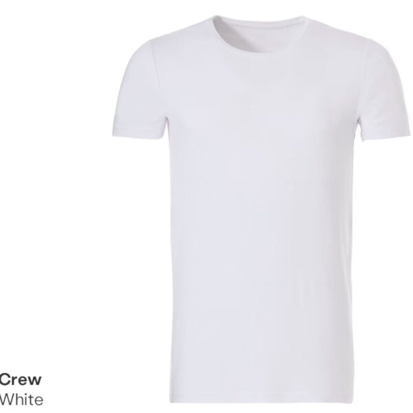 Ten Cate Herren-T-Shirt - Größe L - Bambus - Weiß - Rundhalsausschnitt - Bequem & atmungsaktiv Kleidung