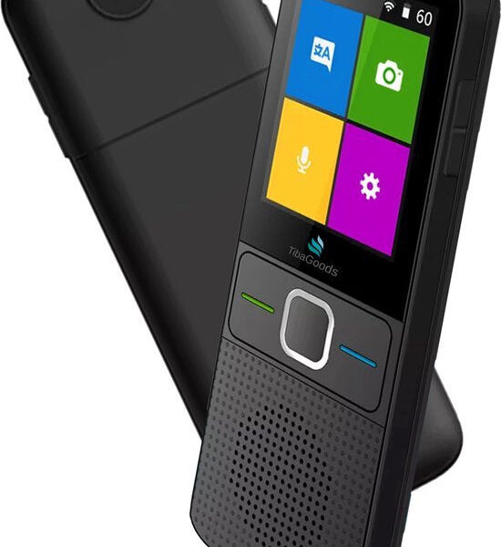TibaGoods - Übersetzungscomputer - Übersetzungsgerät - Schwarz - Smart Translator - 137+ Sprachen - Tragbarer Übersetzer - Lange Batterielebensdauer Vertaald
