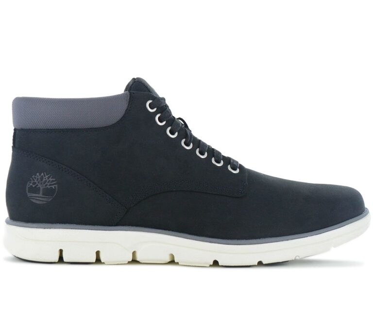 Timberland Bradstreet Mid-Top Sneaker - Herren Schuhe Leder Schwarz TB0A146Q-001 Stiefel