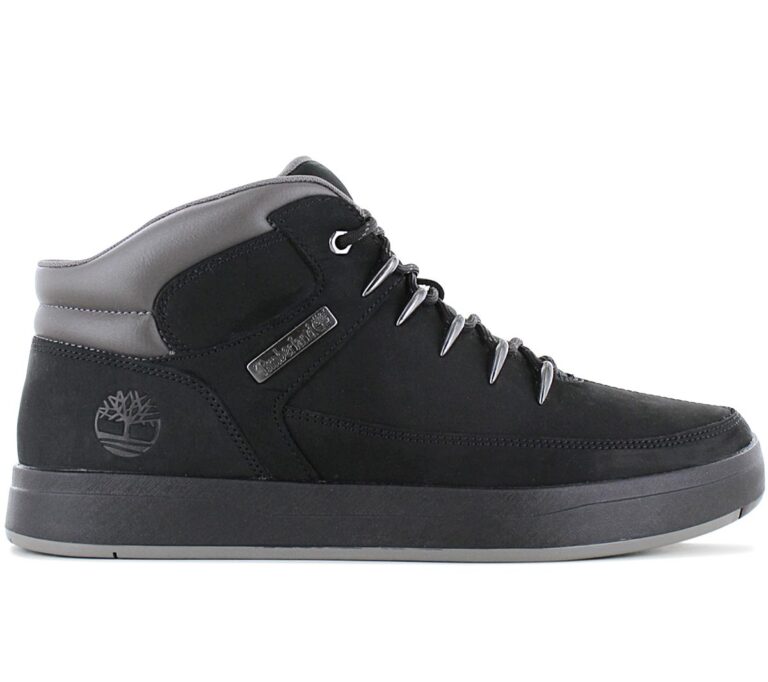 TIMBERLAND Davis Square Mid - Herren Schuhe Boots Leder Schwarz TB0A1UZK-001 Sneaker