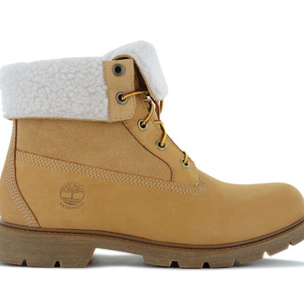 Timberland Linden Woods WP Fleece Boots - Damen Winter Stiefel Gefüttert Leder Wheat TB0A1KGC-231