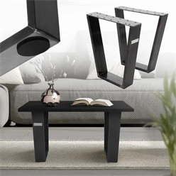 Tischbeine Tischgestell 2er Set V-Design 40 x 43 cm Industrial aus Stahl ML-Design 6911