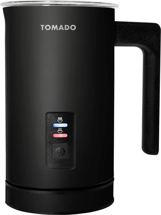 Tomado TMF1201B - Elektrischer Milchaufschäumer - Heißes und kaltes Aufschäumen - Heizung - Cappuccinozubereitung - Mattschwarz Wohnen & Kochen