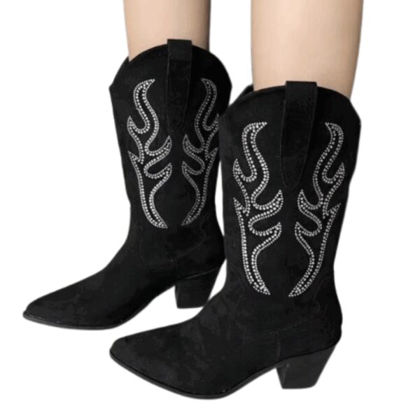 Toni Prons Damenstiefel - Schwarz - Größe 36 Kleidung