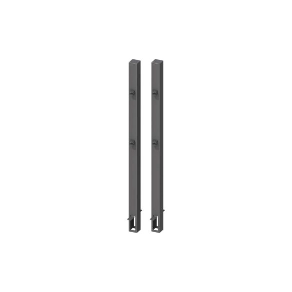 Torpfosten-Set z. Einbetonieren für Doppeltor Höhe 90-95 cm Anthrazit