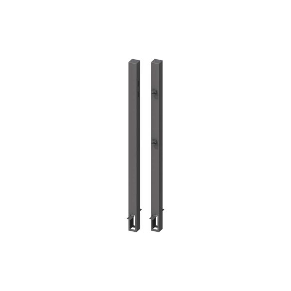 Torpfosten-Set z. Einbetonieren für Einzeltor Höhe 90-95 cm Anthrazit