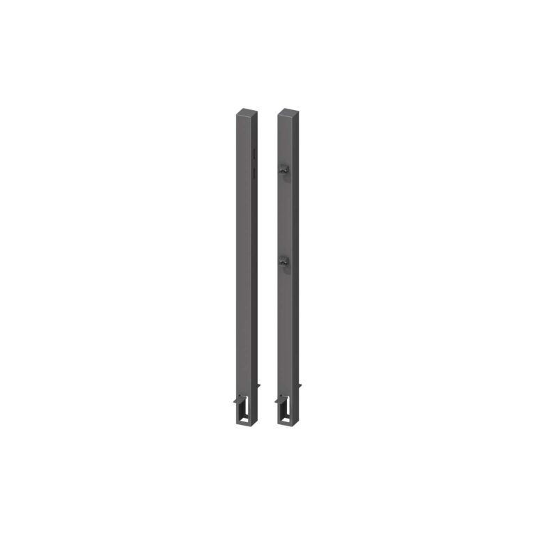 Torpfosten-Set z. Einbetonieren für Einzeltor Höhe 90-95 cm Anthrazit