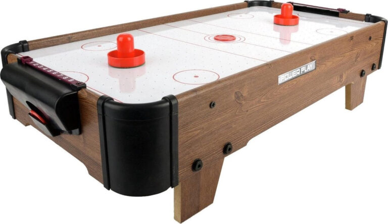 Toyrific Air Hockey Tisch 27 Zoll Braun 5-teilig Vertaald