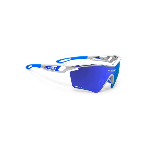 Tralyx XL Weiß glänzend/Multi LS Blau Rudy Project Brille Fahrradbrillen