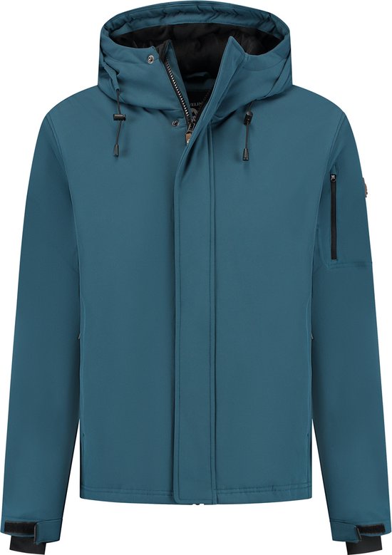 Travelin' Esben - Gesteppte 3-Lagen-Softshelljacke - Wasser- und winddicht - Dunkelblau - XXL Kleidung