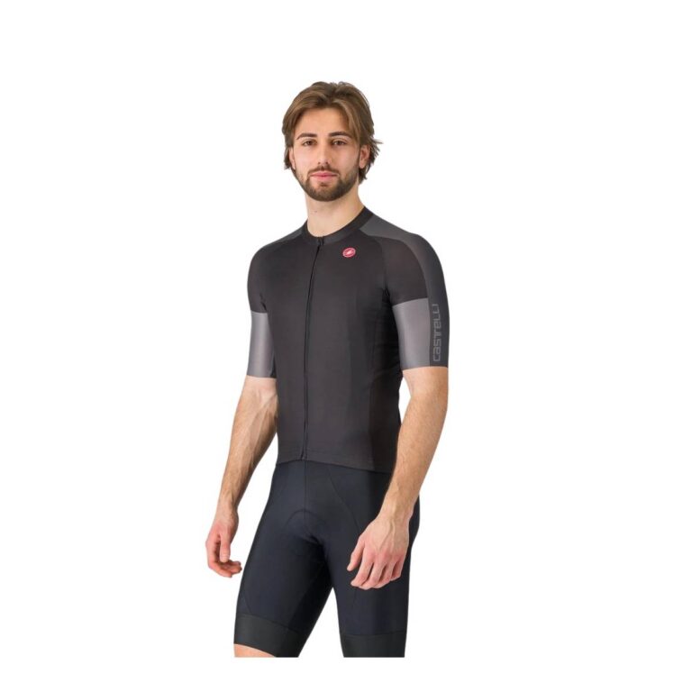 Trikot Castelli Entrata 6 Schwarz Grau