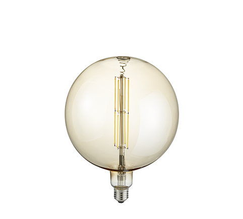 Trio - dekorative Lampe - LED - dimmbar - 8W - 25.000 Stunden - braun getönt - 26x20 cm Wohnen & Kochen