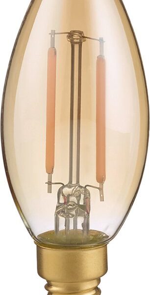 Trio leuchten - LED-Lampe - Glühfaden - E14-Fassung - 2W - Warmweiß - 2700K - Bernstein - Glas Wohnen & Kochen