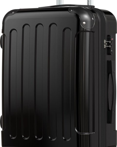 TRVLMORE Handgepäck Koffer - 45L - TSA Zahlenschloss - Leichtgewicht - erweiterbar - Trolley - 54x36x22cm - Schwarz Hobby & Sport