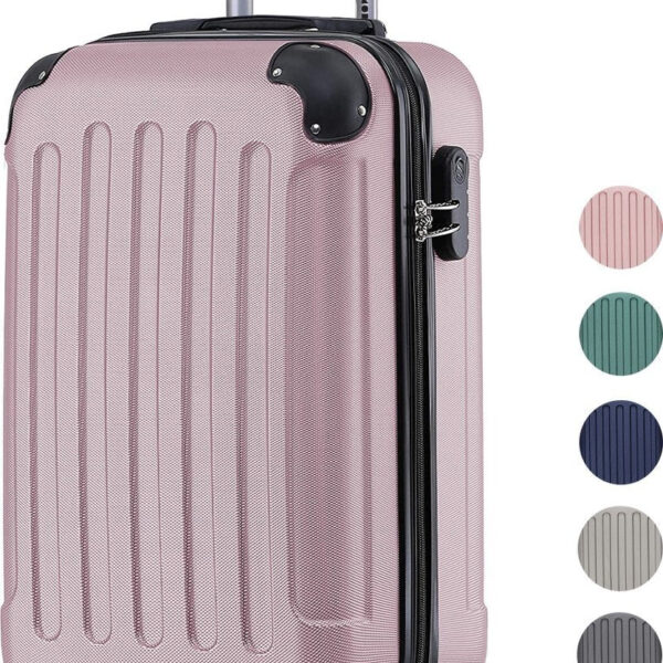 TRVLMORE - Koffer - Handgepäck - 54x36x20cm - 38L - Rose gold Hobby & Sport