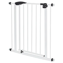 Türschutzgitter Weiß 75-85 cm aus Metall 542