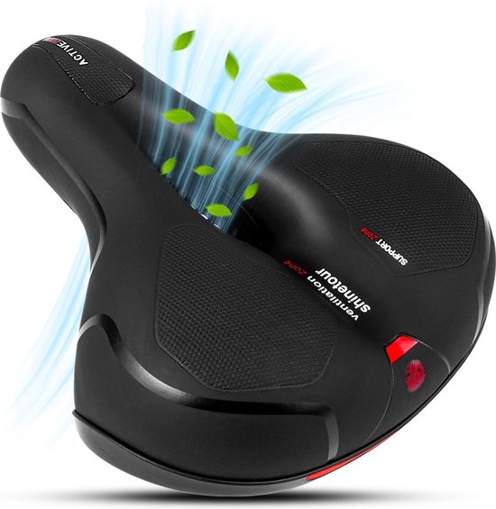 Unisex Fahrradsattel - Ergonomisch - Mit Federung - Fahrradsattel - Gelsattel - Rennrad - Mountainbike - Damen - Sattel - Zubehör - Rocksattel Damen - Fahrradhalter - Sattelschiene - Schwarz - Proskill Auto & Fahrrad