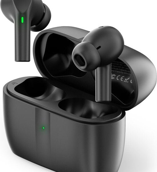 Unitone - Kabellose Kopfhörer - Bluetooth - IPX6 wasserfest - Geeignet für Apple & Android - Schwarz Elektronik