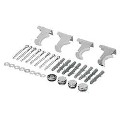 Universal Befestigungsmaterial für Heizkörper Komplettset Chrome LuxeBath 7110