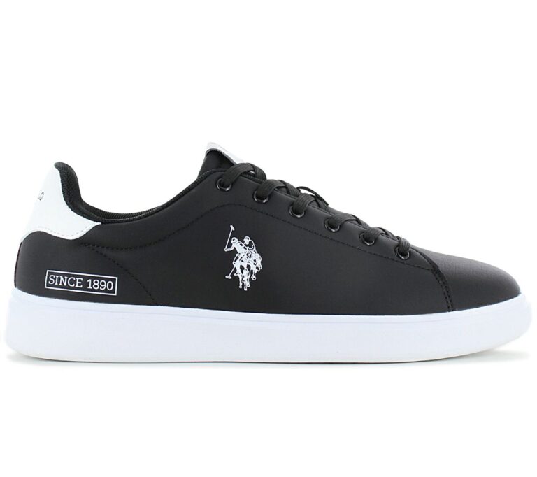 U.S. POLO ASSN. BYRON - Herren Sneakers Schuhe Schwarz 001-BLK-WHI03