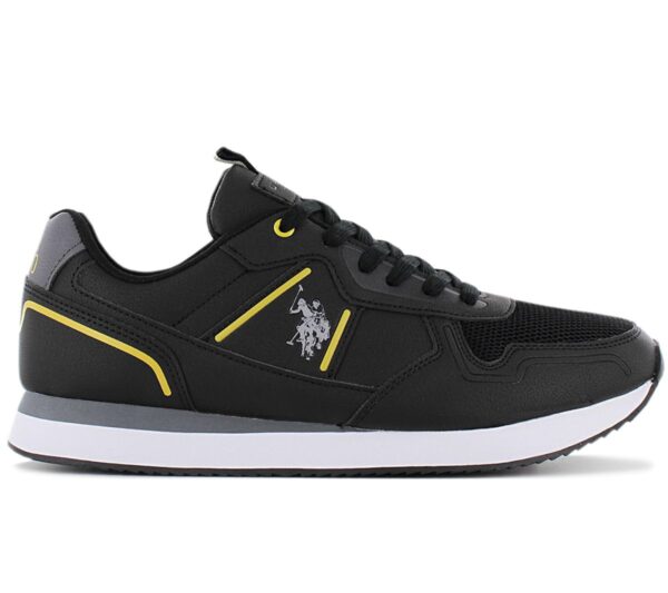 U.S. POLO ASSN. Nobil 004 - Herren Schuhe Schwarz BLK002 Sneaker