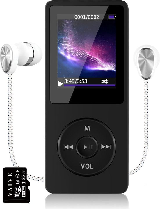 VAIVE - HiFi MP3 / MP4 Player Bluetooth - Diktiergerät - Dicataphone - FM Radio Elektronik