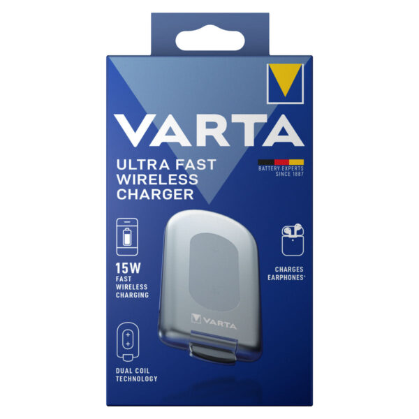 Varta Ultra Fast Wireless Charger - 31x100x195 mm - Iphone Ladegerät Vertaald