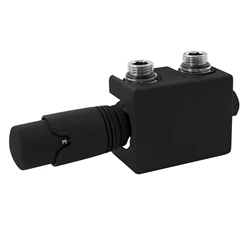 Ventil-Armaturen Set Multiblock Schwarz Universal inkl. Thermostatkopf LuxeBath 1897