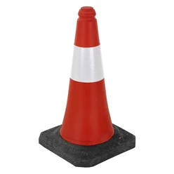 Verkehrsleitkegel Verkehrshütchen Pylone beschwert 51cm Rot/Weiß mit schwerem Fuß 8278